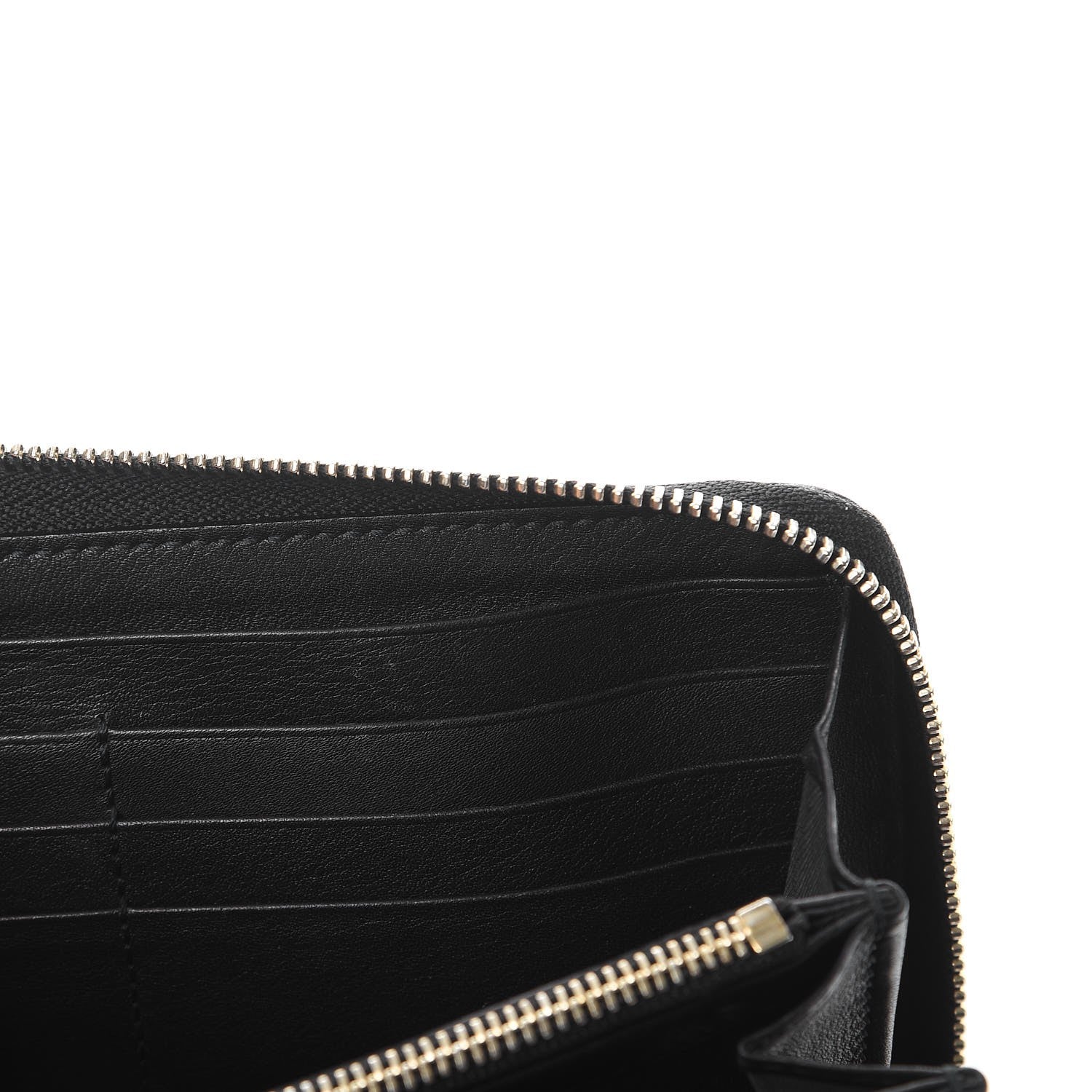 Gucci Guccissima Signature Microguccissima Bree Zip Around Wallet Black 8 of 10