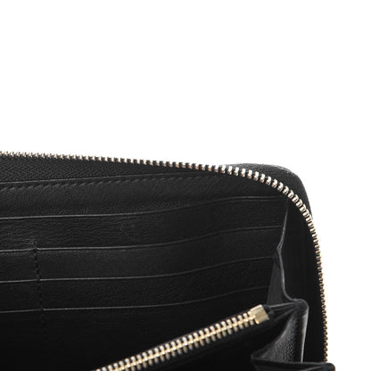 Gucci Guccissima Signature Microguccissima Bree Zip Around Wallet Black 8 of 10