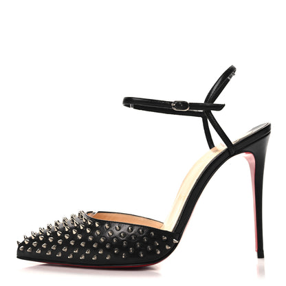 Christian Louboutin Baila Spike 100 Pumps 39.5 Black 1 of 9