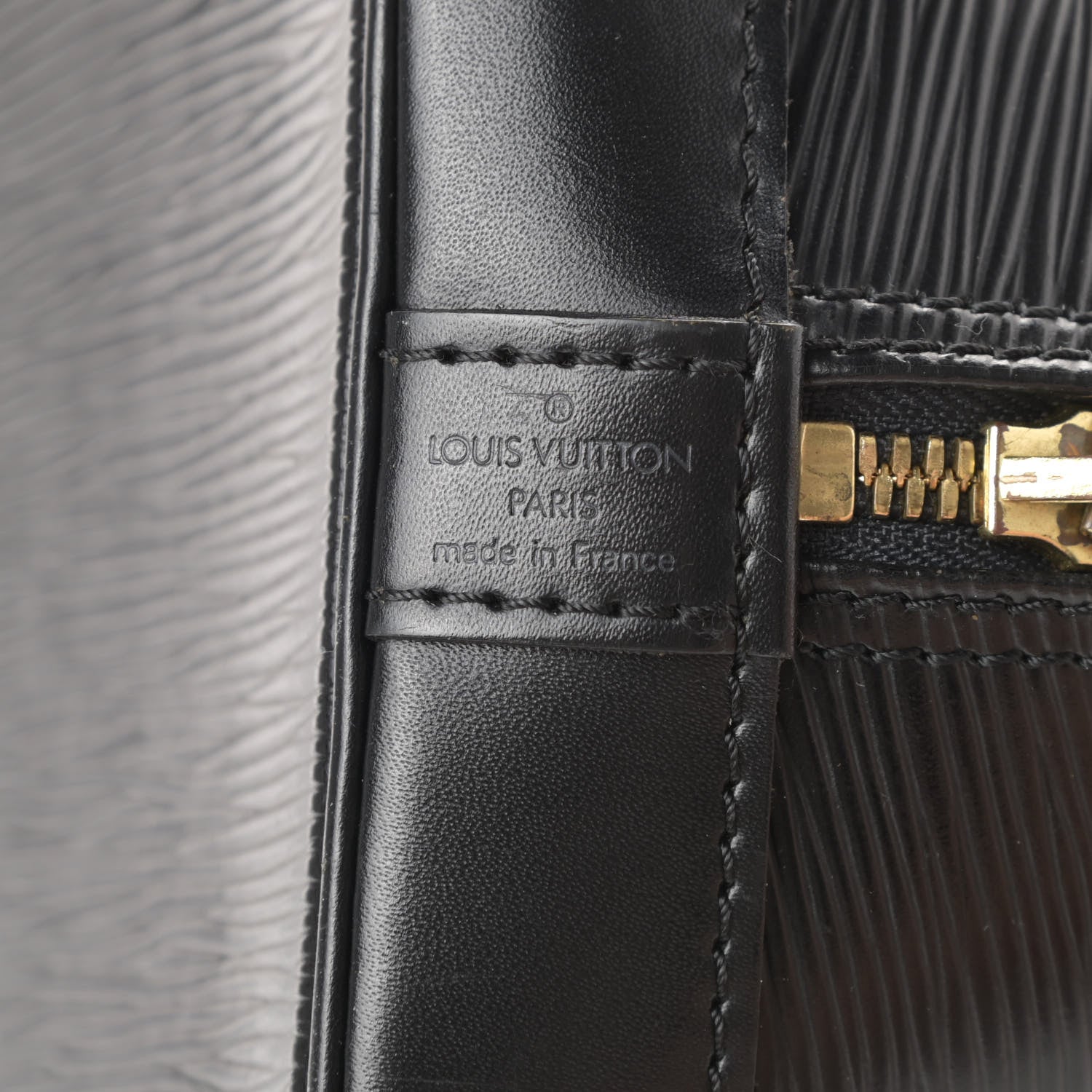 Louis Vuitton Epi Alma MM Black 6 of 18