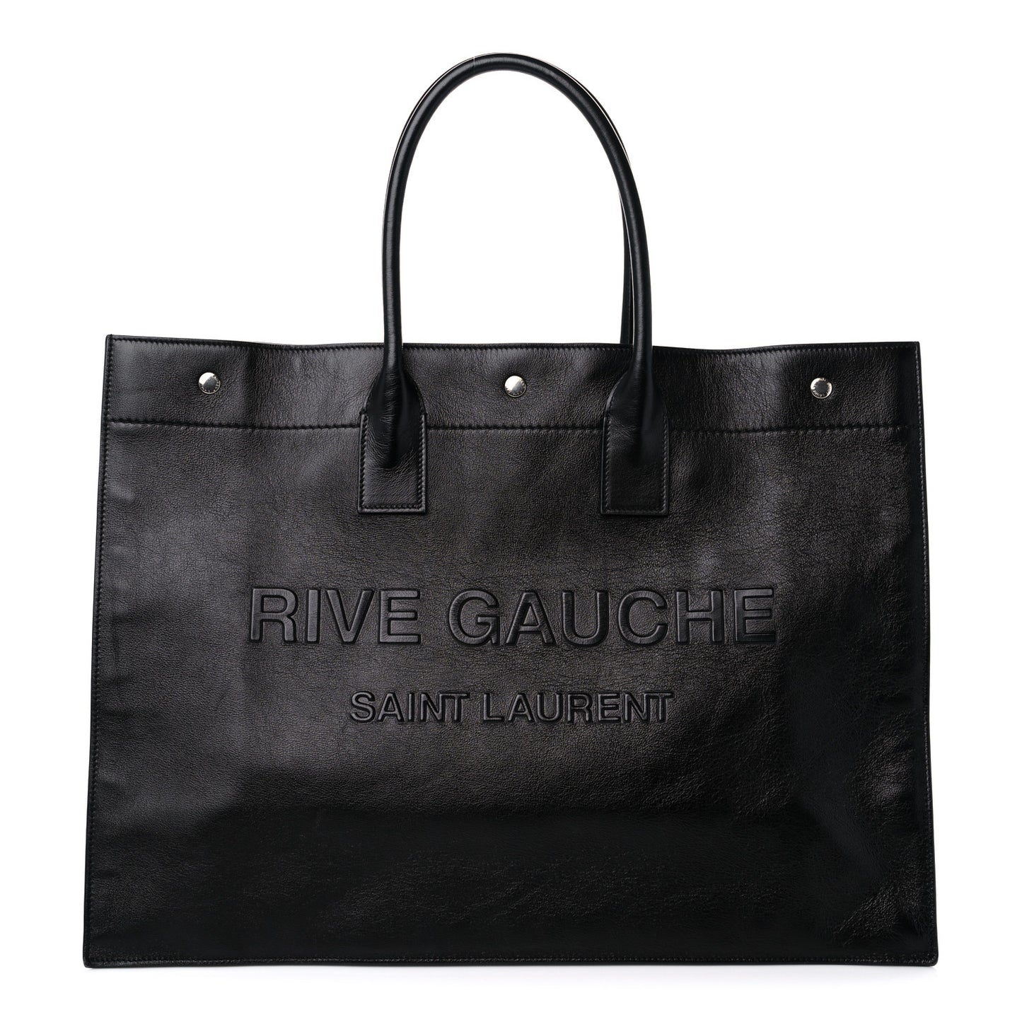 Vitello Rive Gauche Large Tote Black