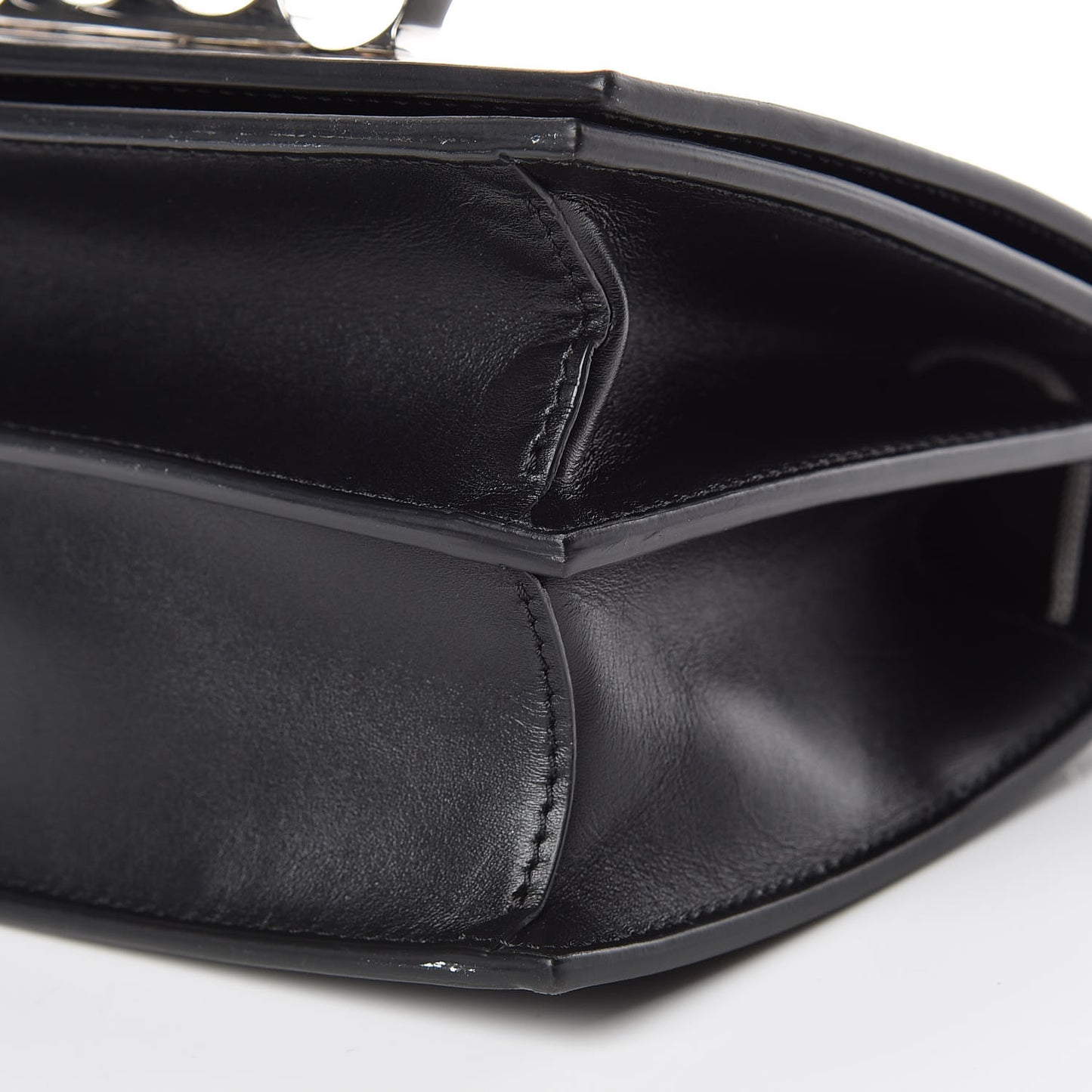 Calfskin Knuckle Crossbody Black