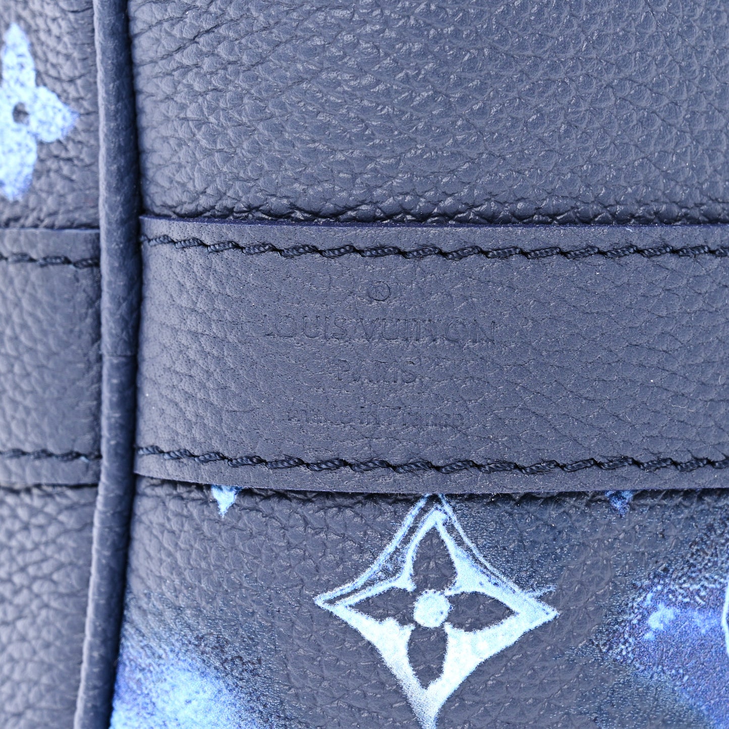 Monogram Ink Watercolor Keepall Bandouliere 40 Blue