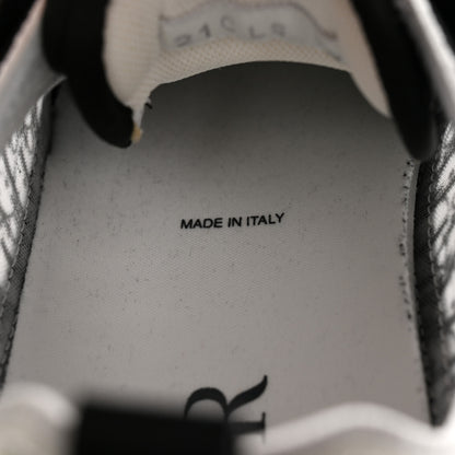 Christian Dior Smooth Calfskin Technical Mesh Oblique Womens B25 Runner Sneakers 39 Black Grey 9 of 17