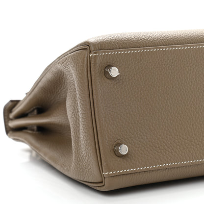 Hermes Togo Kelly Retourne 28 Etoupe 10 of 13