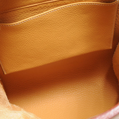 Hermes Taurillon Clemence Sherpa Backpack Sable 7 of 8