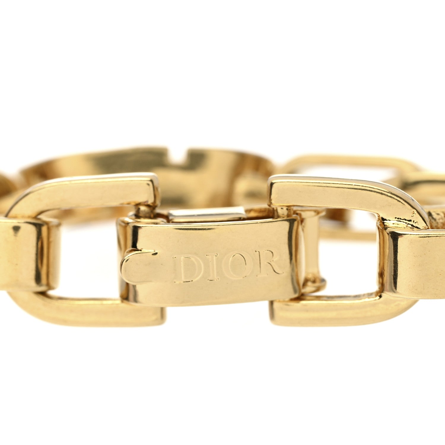 Christian Dior Metal CD Chain Bracelet Gold 3 of 3