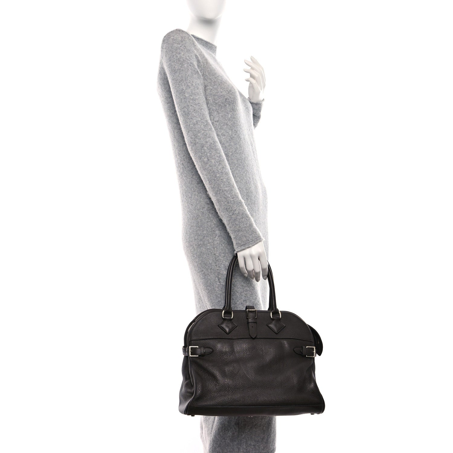 Hermes Taurillon Clemence Atlas 35 Chocolate 3 of 8