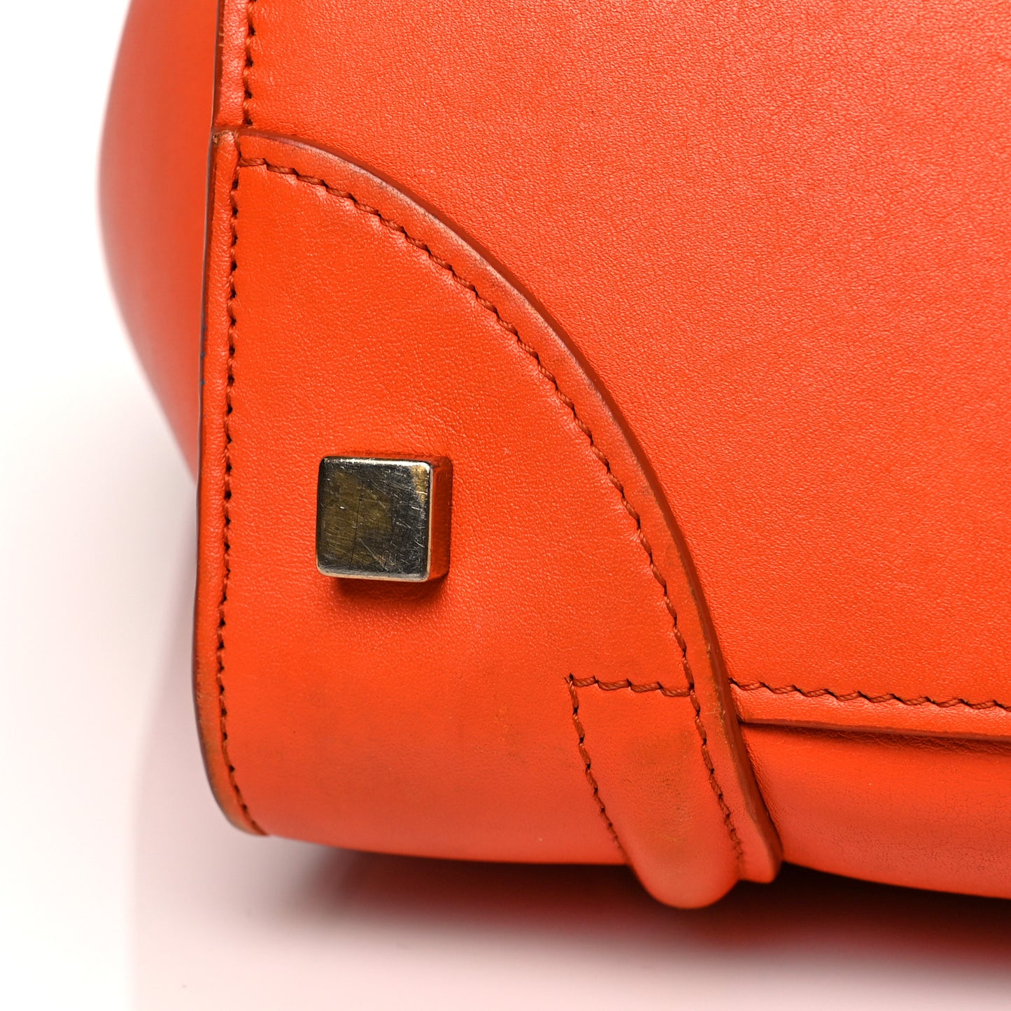 Smooth Calfskin Mini Luggage Orange