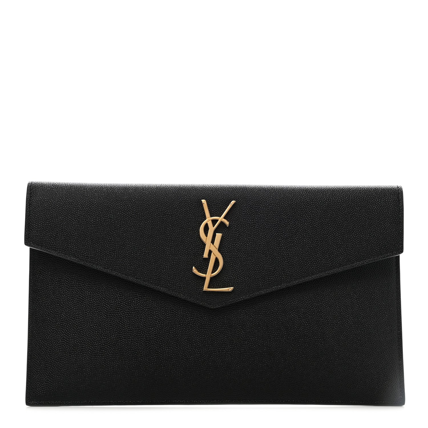 Saint Laurent Grain De Poudre Uptown Pouch Black 1 of 6
