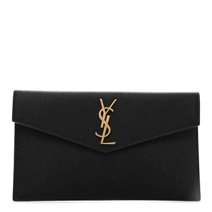 Saint Laurent Grain De Poudre Uptown Pouch Black 1 of 6