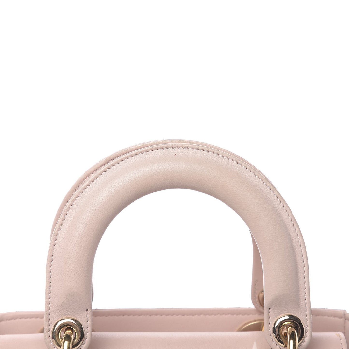 Lambskin Cannage Small Lucky Badges My Lady Dior Pink