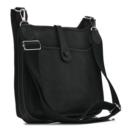 Hermes Taurillon Clemence Evelyne III GM Black 3 of 10