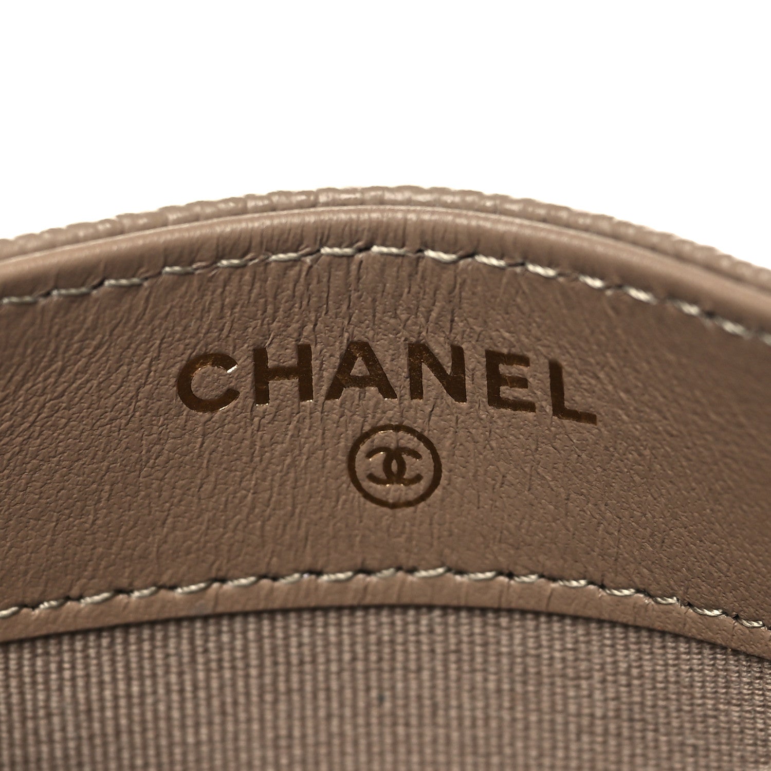 Chanel Caviar Quilted Card Holder Dark Beige 6 of 9