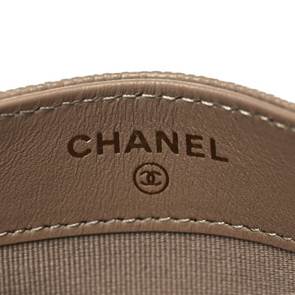 Chanel Caviar Quilted Card Holder Dark Beige 6 of 9