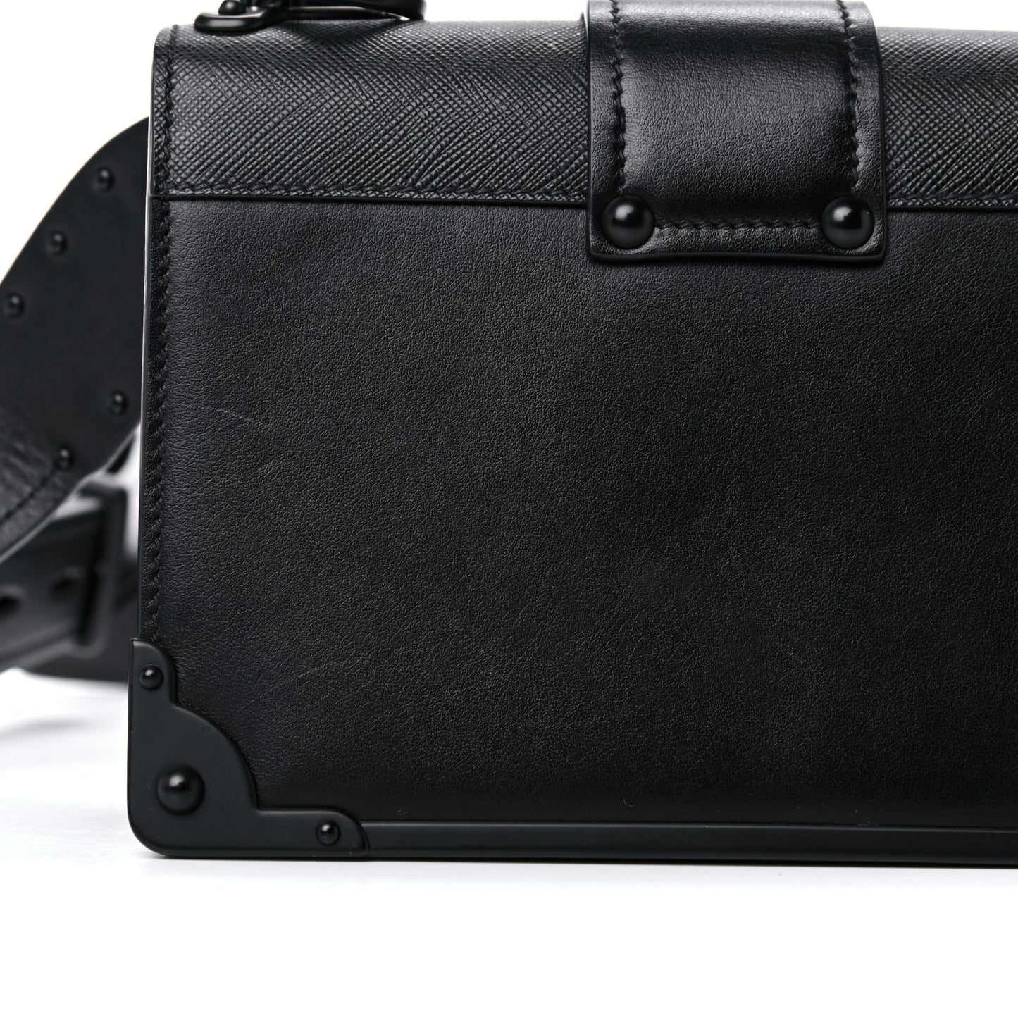 City Calfskin Saffiano Cahier Bag Black