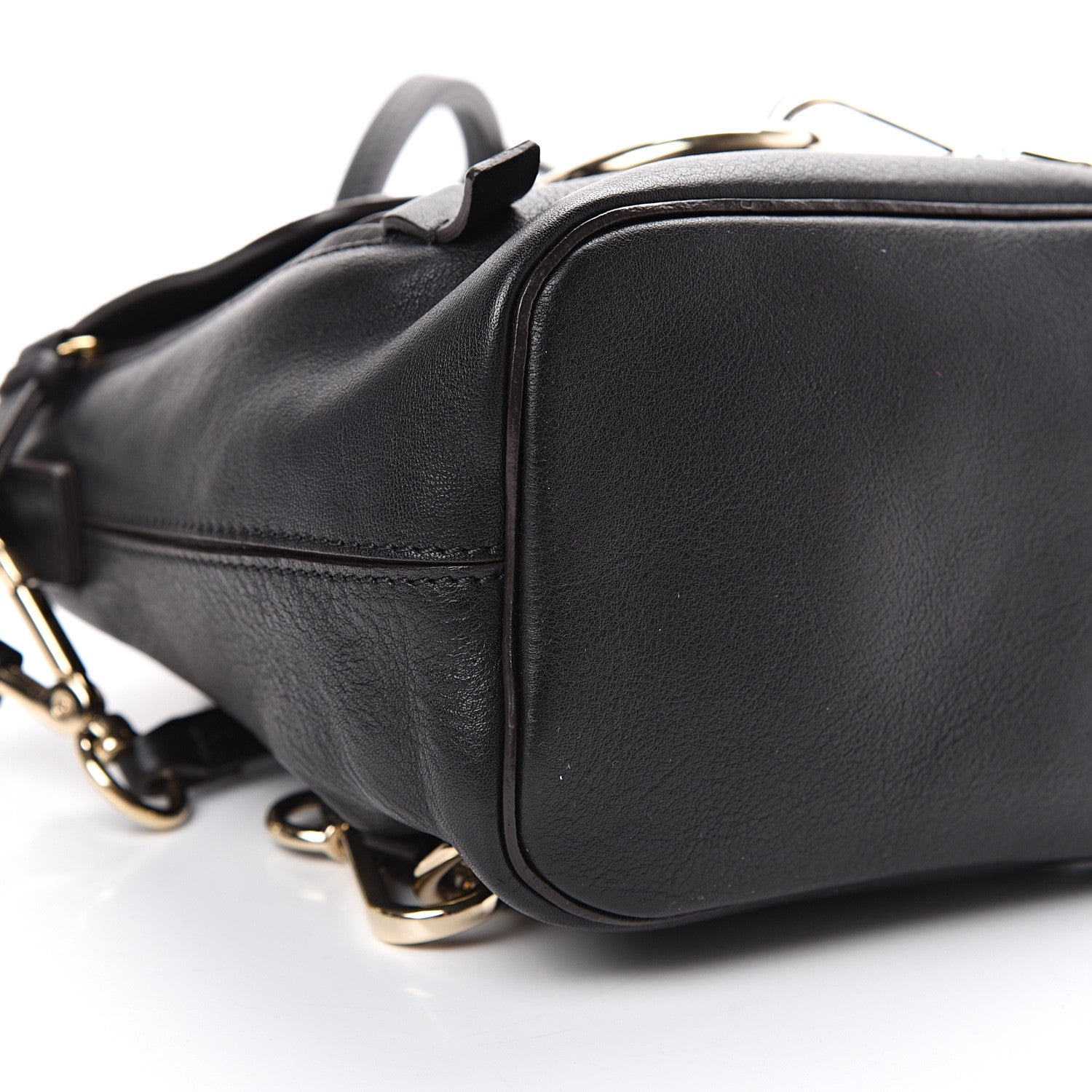 Chloe Suede Calfskin Mini Faye Backpack Black 9 of 10