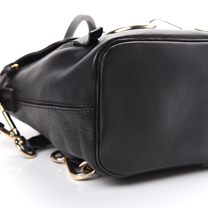 Chloe Suede Calfskin Mini Faye Backpack Black 9 of 10