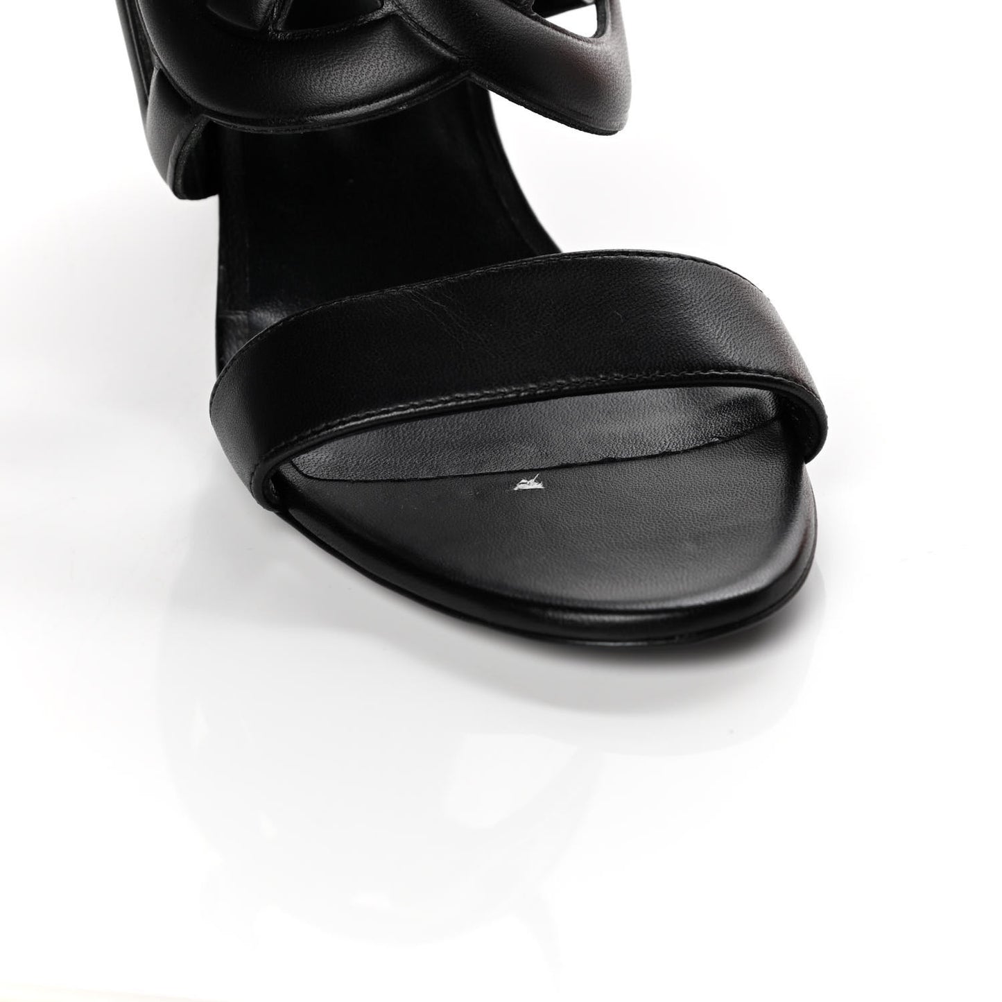 Nappa Brisbane Wedge Sandals 37 Black