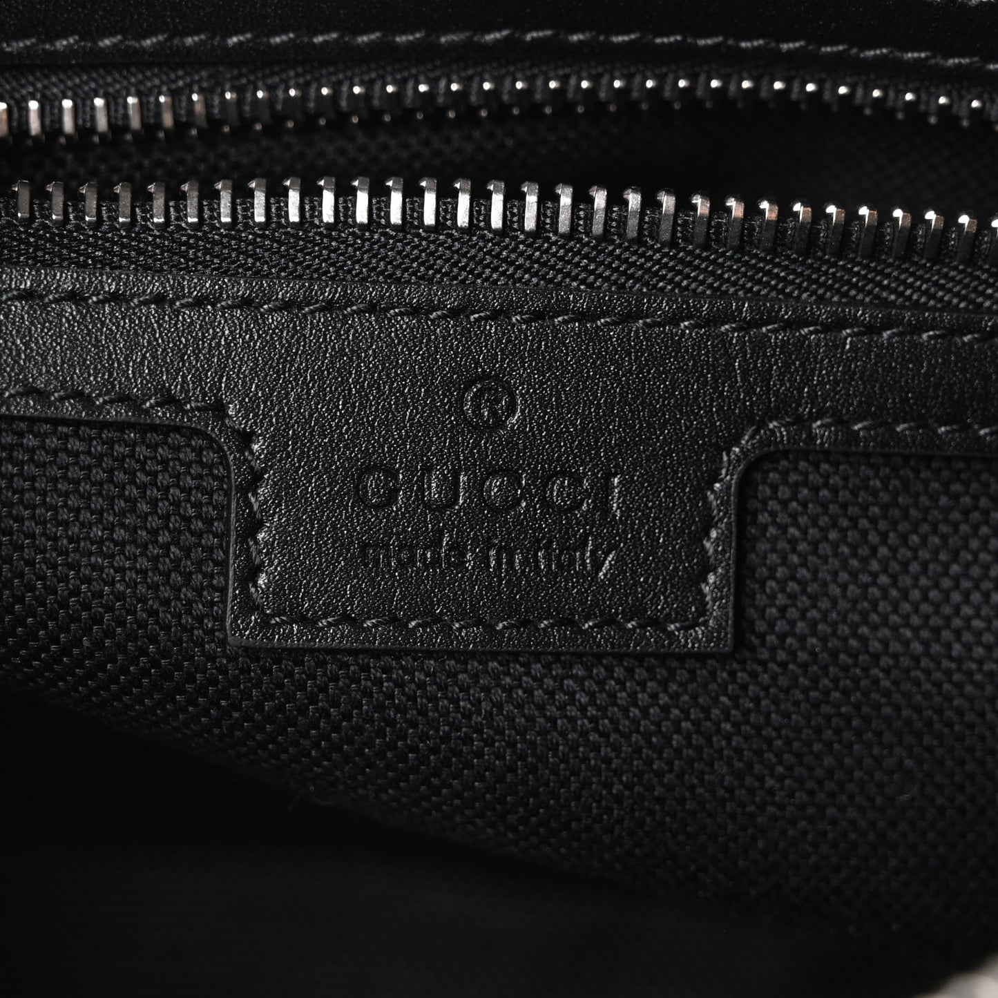 GG Calfskin Embossed Emblem Small Crossbody Bag Black