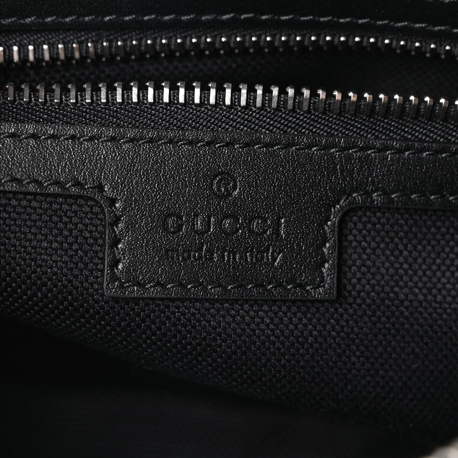 Gucci GG Calfskin Embossed Emblem Small Crossbody Bag Black 6 of 10