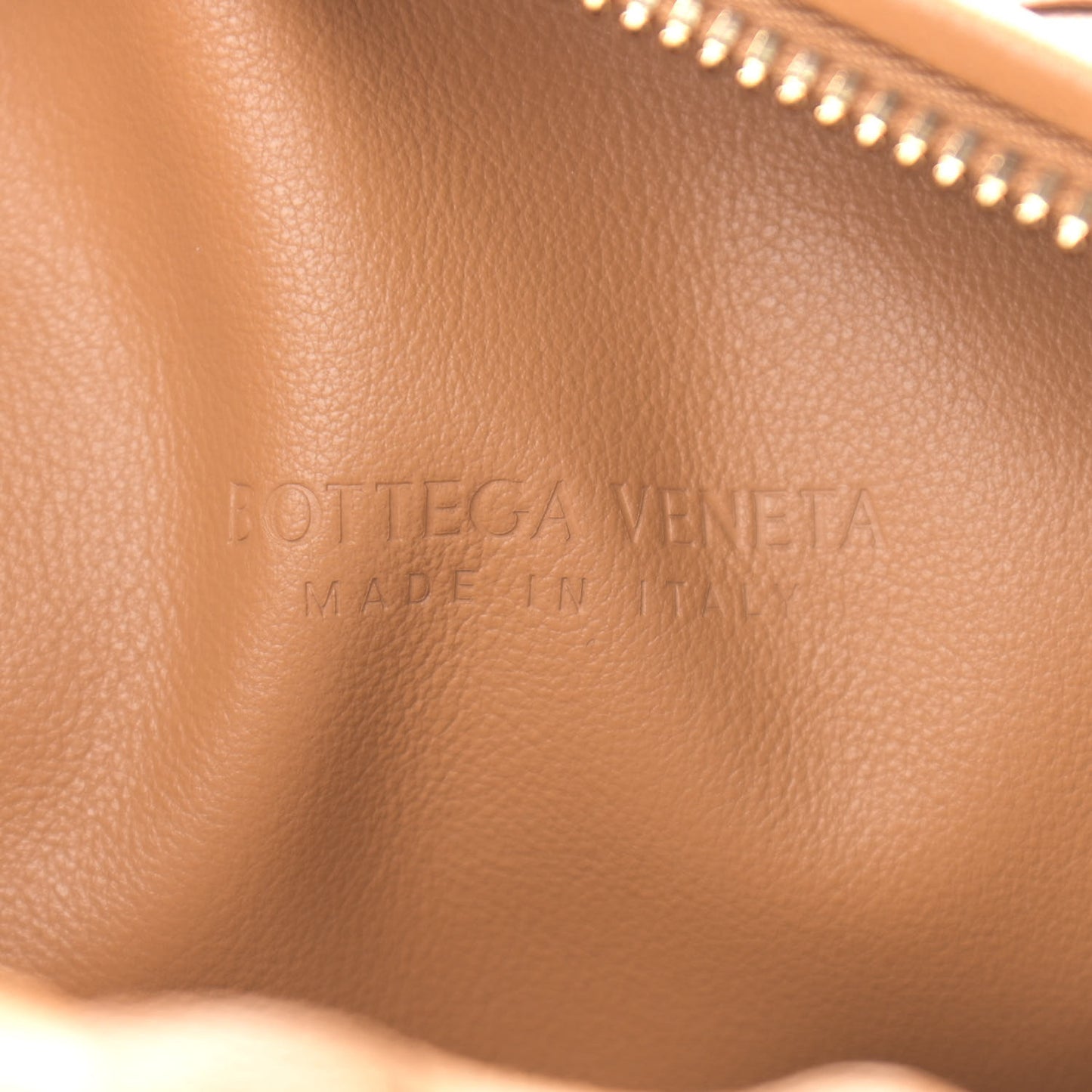 Nappa Intrecciato Teen Jodie Hobo Caramel