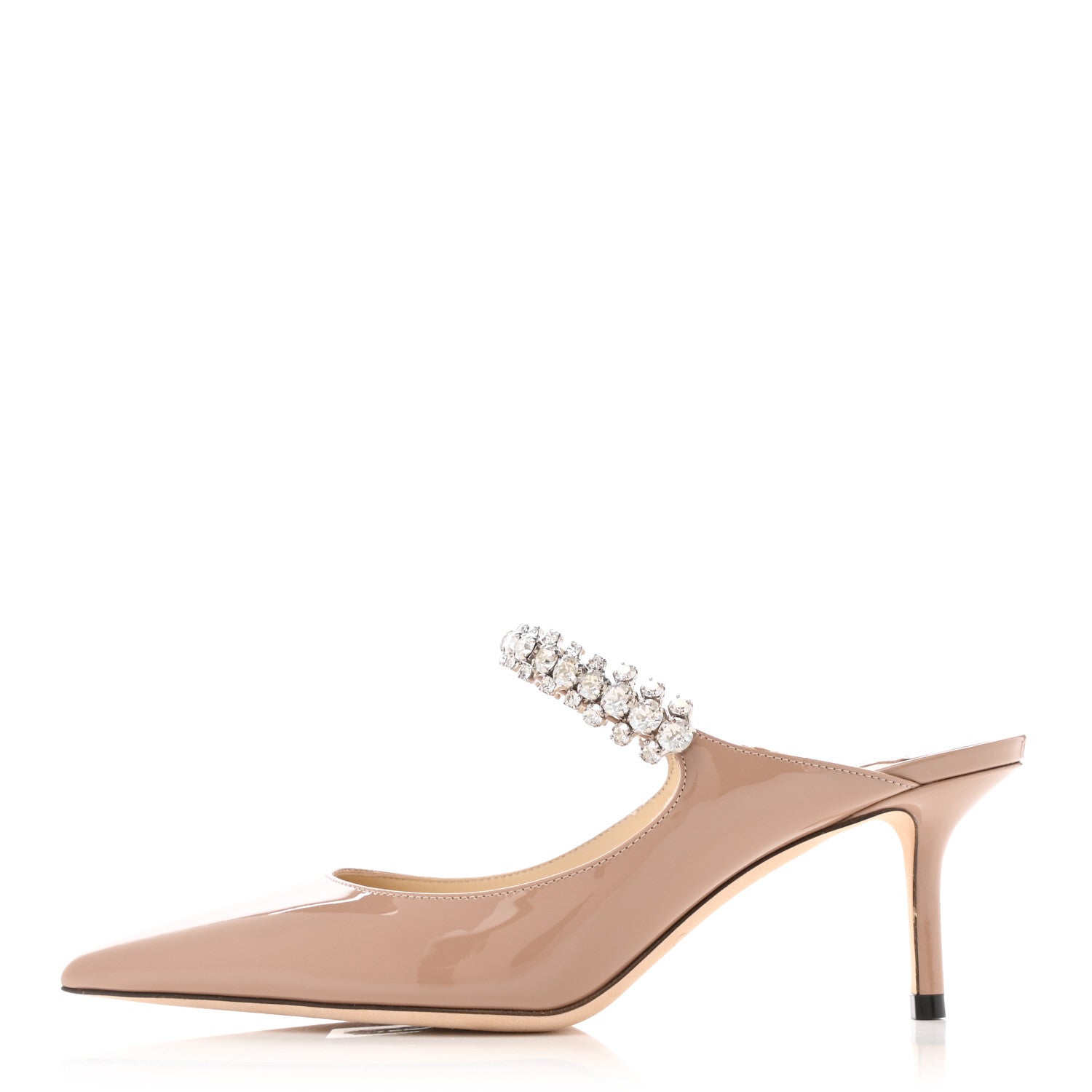 Jimmy Choo Patent Crystal Bing 65 Pumps 35 Ballet Pink 1 of 7