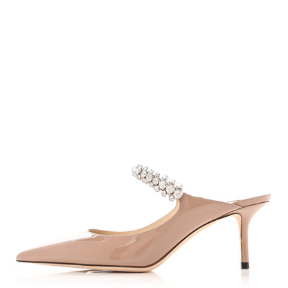 Jimmy Choo Patent Crystal Bing 65 Pumps 35 Ballet Pink 1 of 7