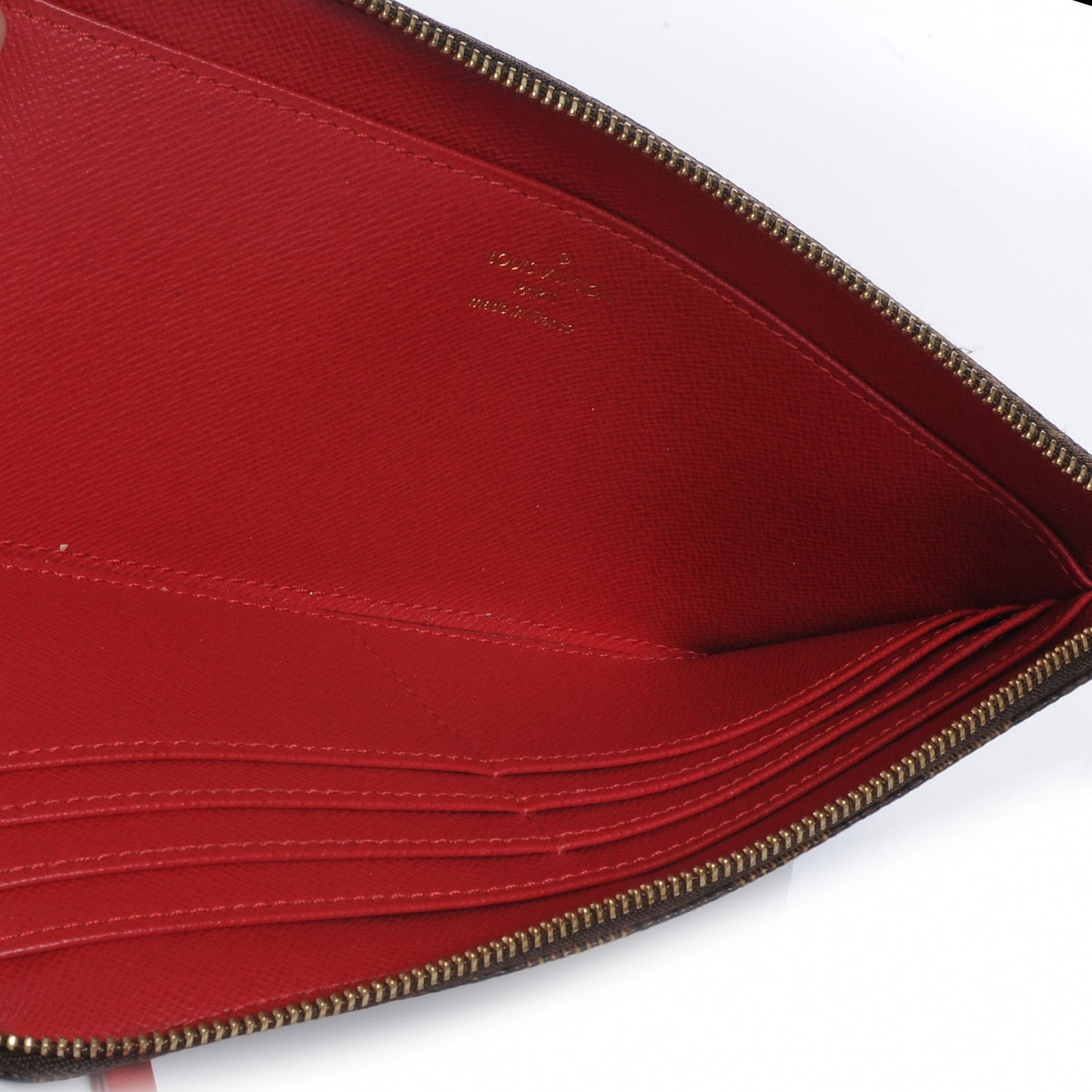 Damier Ebene Complice Trunks and Bags Wallet Red