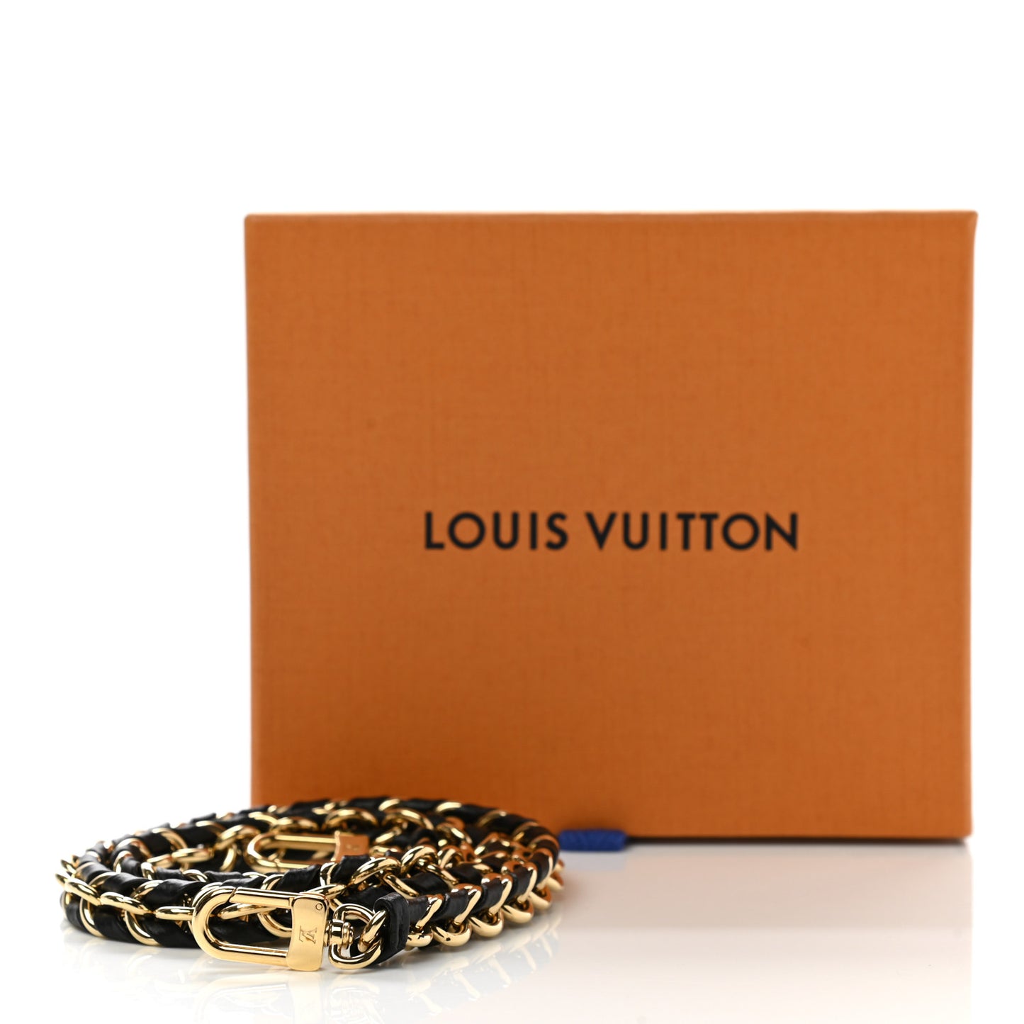Calfskin Multi Pochette Chain Shoulder Strap Black Gold
