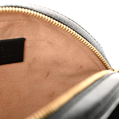 Gucci Suede Patent Web Mini Ophidia Round Shoulder Bag Black 11 of 12