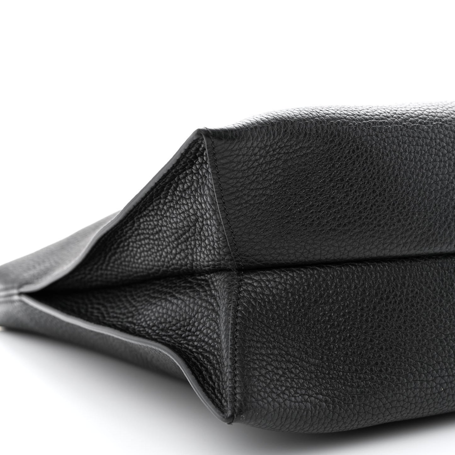 Pebbled Calfskin Large Alix Padlock Zip Hobo Bag Black