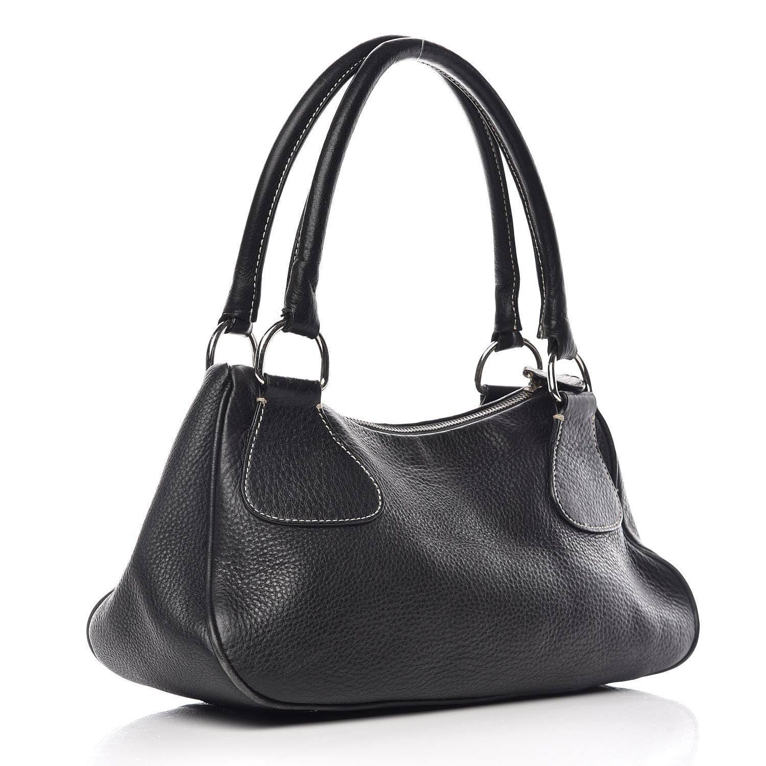 Prada Vitello Daino Box Shoulder Bag Nero Black 3 of 14