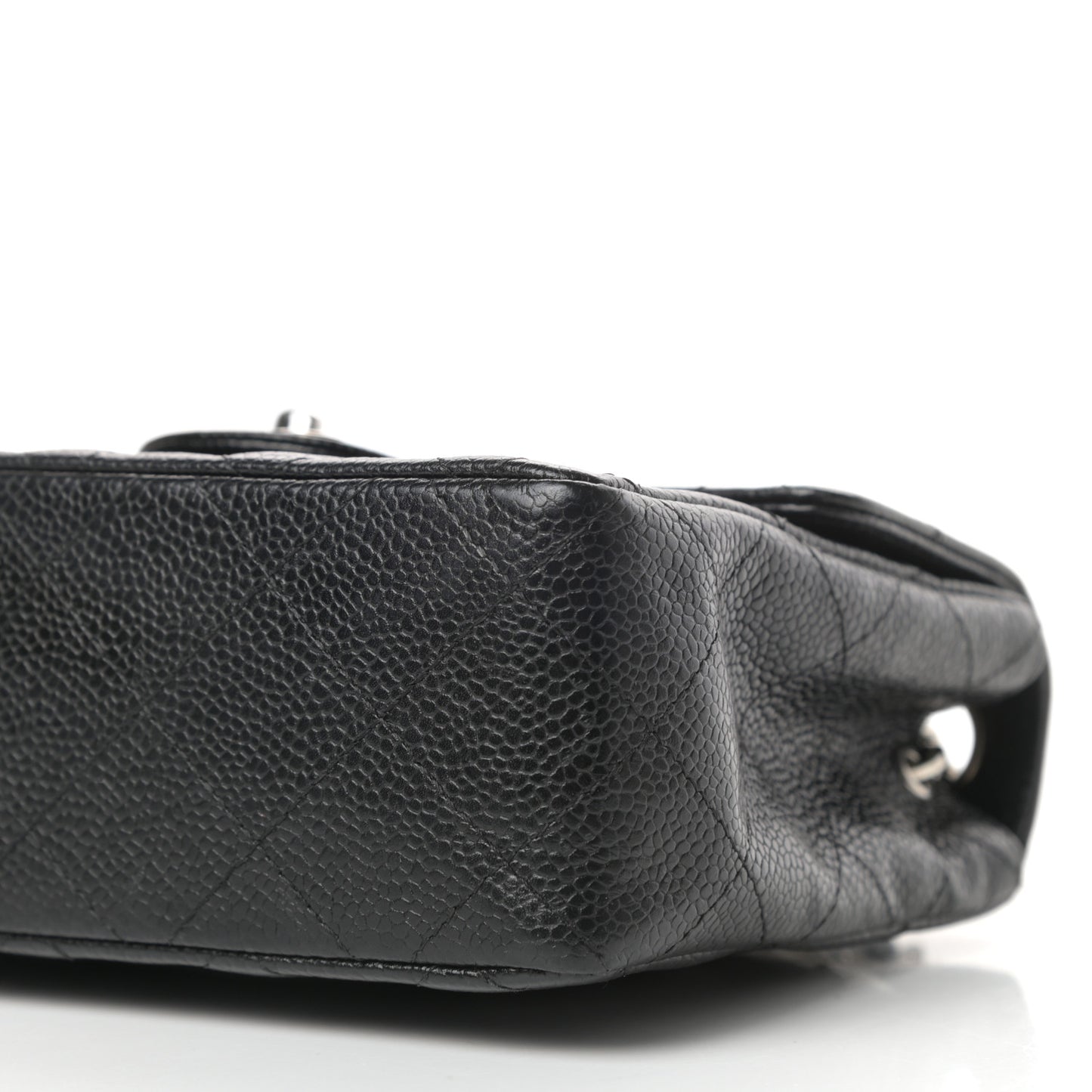 Caviar Quilted Mini Square Flap Black