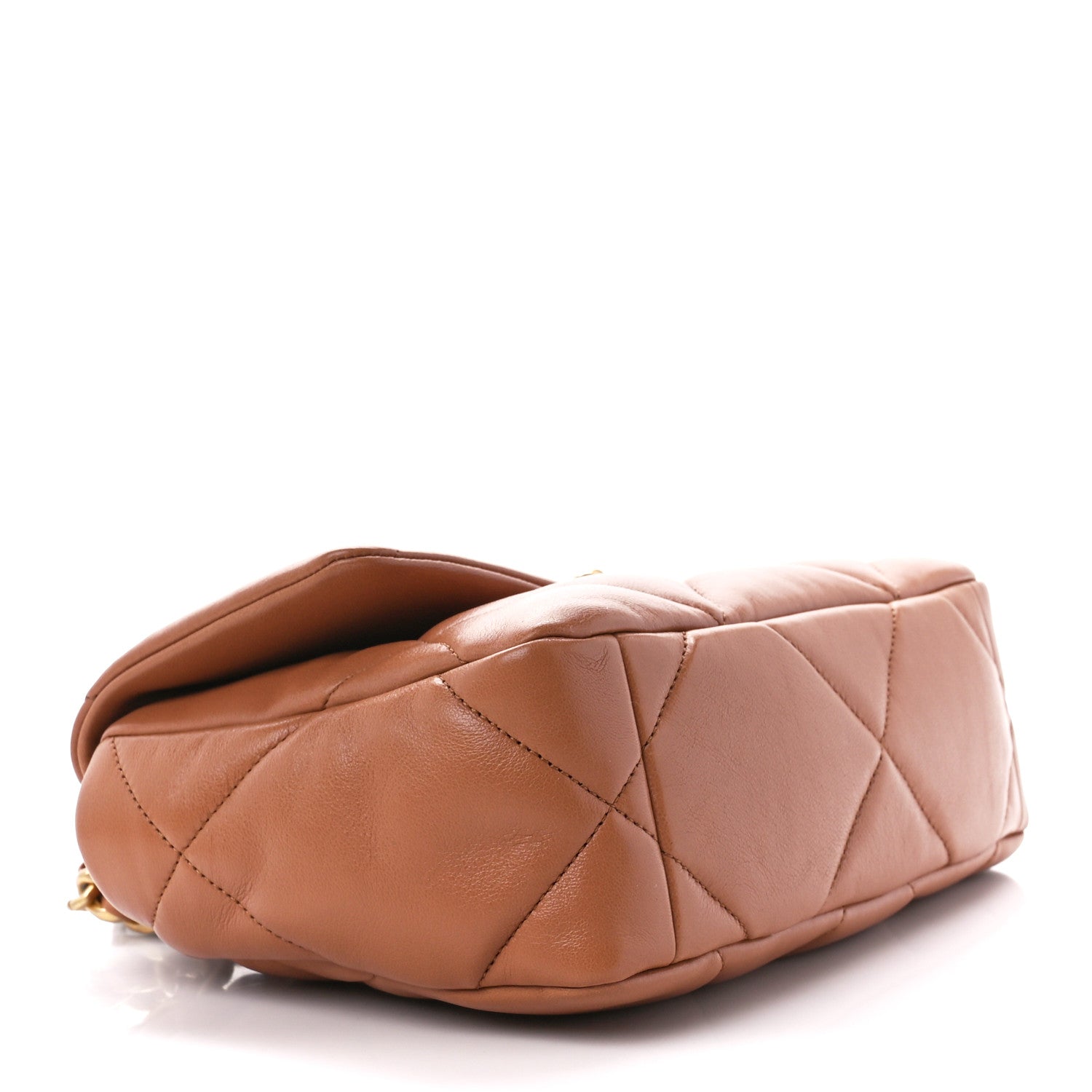 Chanel Lambskin Quilted Medium Chanel 19 Flap Brown 4 of 11