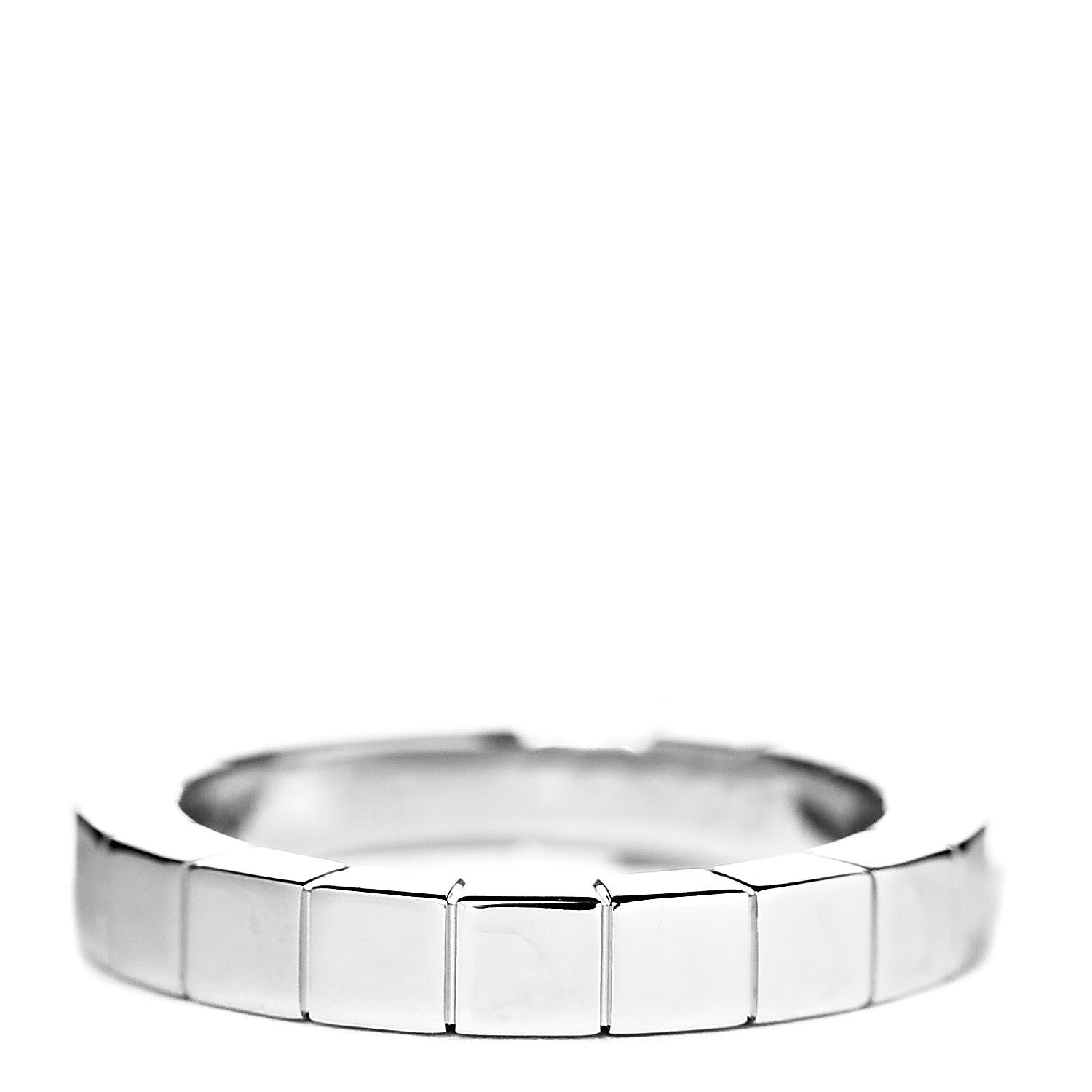 Cartier 18K White Gold Lanieres Ring 46 3.75 3 of 6