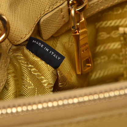Prada Saffiano Medium Galleria Double Zip Tote Ginestra 8 of 15