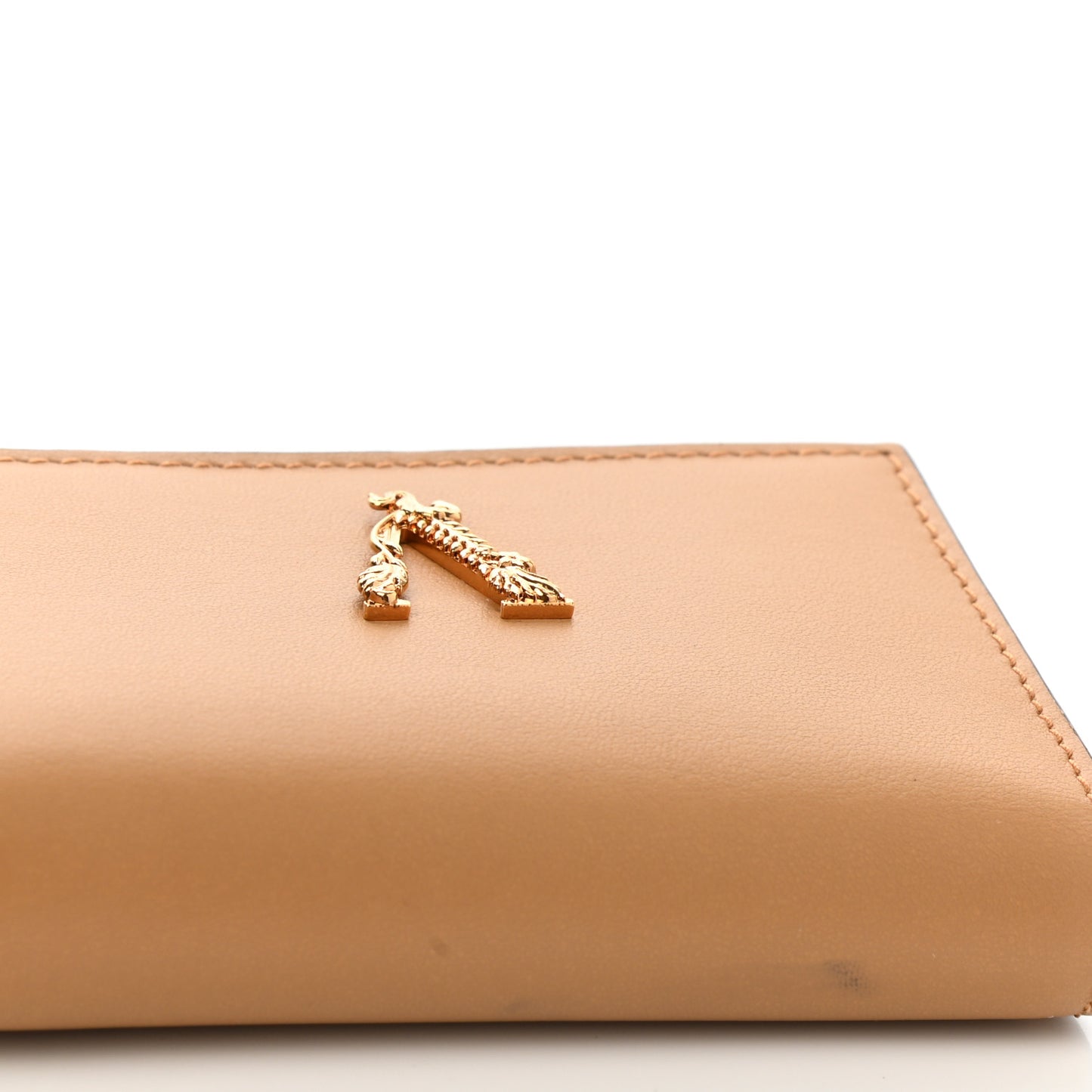 Vitello Virtus Tri-Fold Wallet Caramel