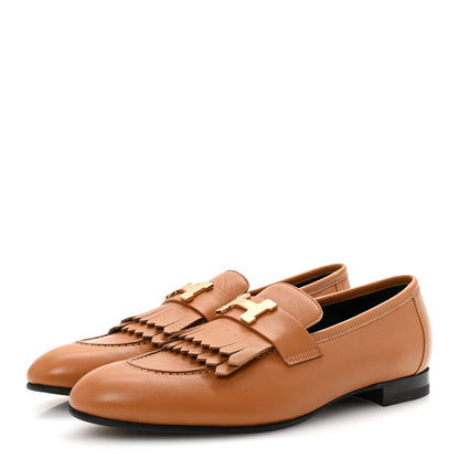 Hermes Goatskin Womens Royal Loafers 39 Naturel 4 of 10