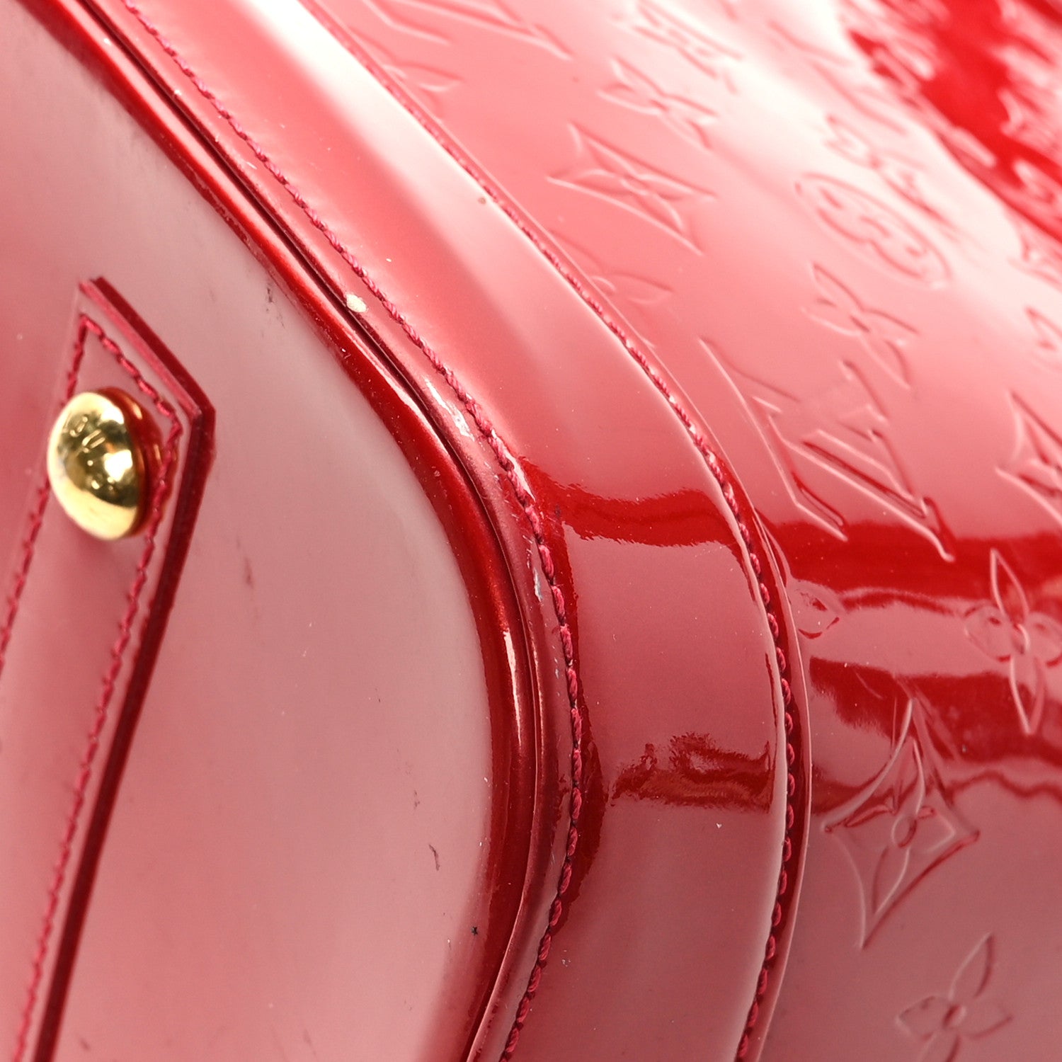 Louis Vuitton Vernis Alma GM Pomme D'Amour 8 of 11