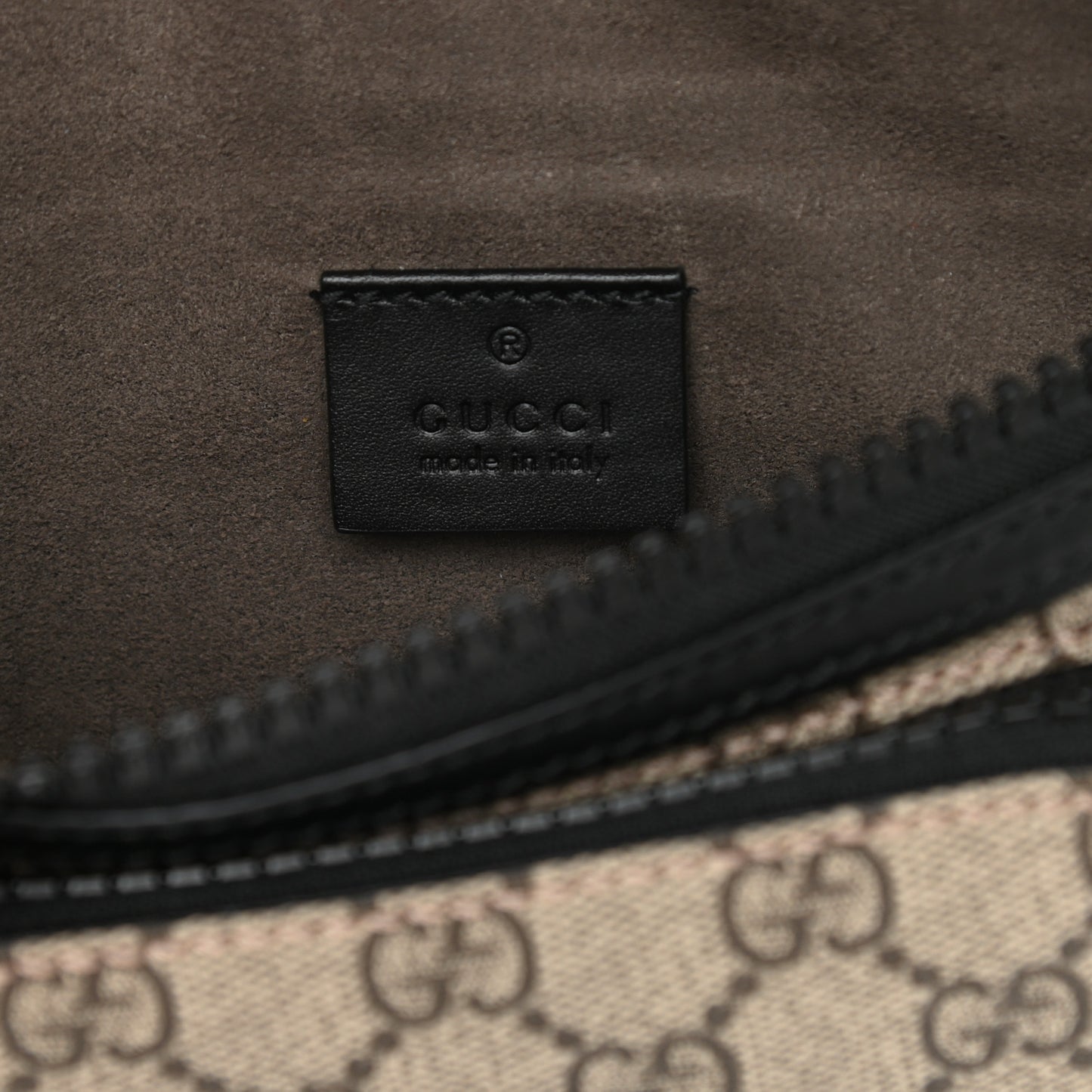 GG Supreme Monogram Belt Bag Black