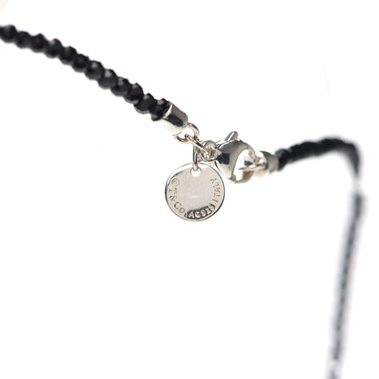 Tiffany Sterling Silver Black Spinel Ziegfeld Bead Necklace 14 of 15
