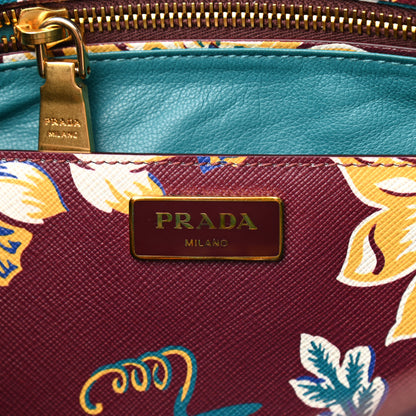 Prada Saffiano Print Medium Galleria Double Zip Tote Amaranto 6 of 13