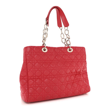 Christian Dior Lambskin Cannage Large Dior Soft Shopping Tote Fuchsia 3 of 14