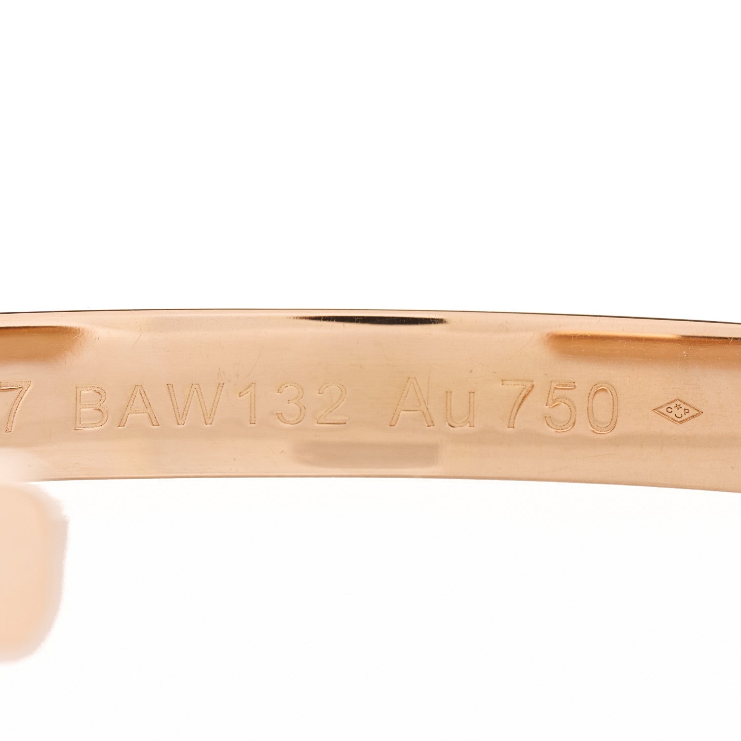 Cartier 18K Pink Gold LOVE Cuff Bracelet 17 4 of 4