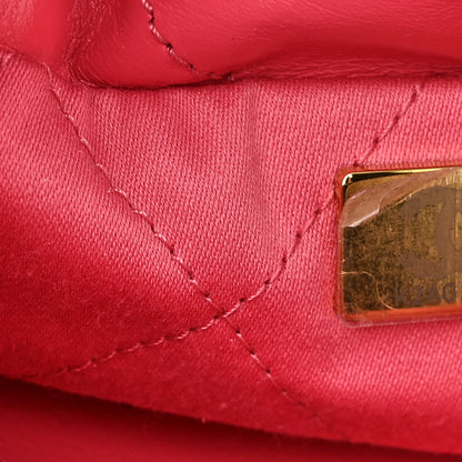 Chanel Shiny Calfskin Quilted Mini Chanel 22 Rose 7 of 10