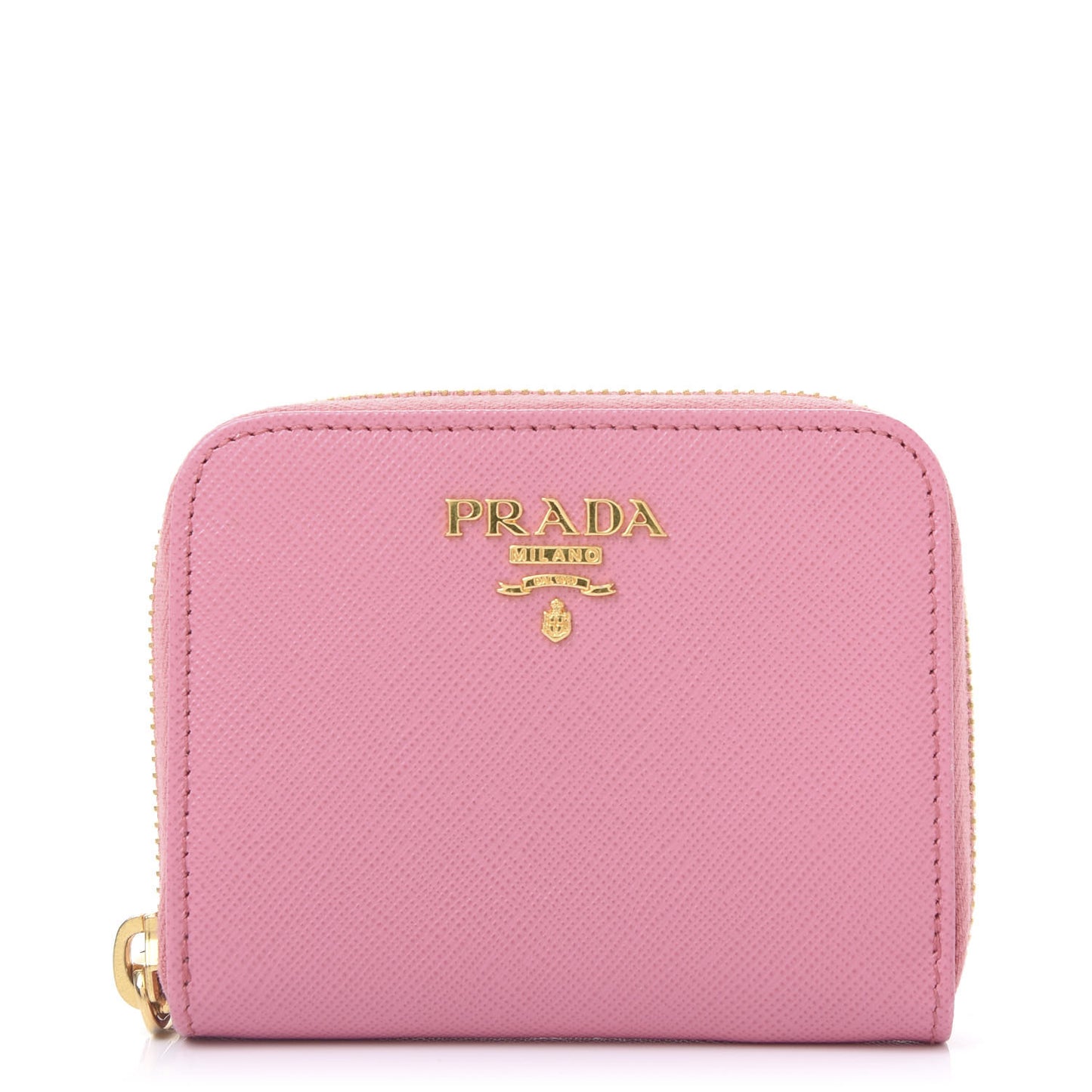 Saffiano Metal Zip Coin Purse Geranio