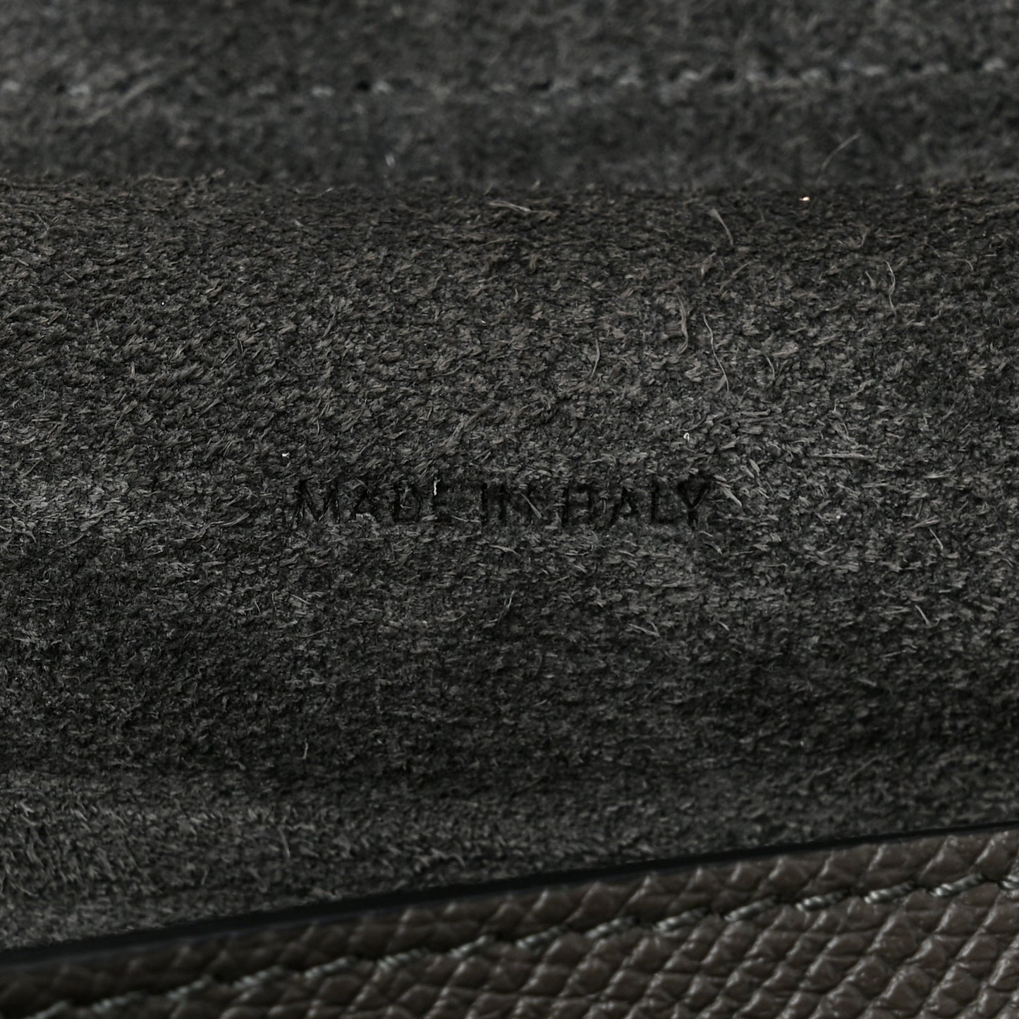 Grained Calfskin Micro Belt Bag Grey