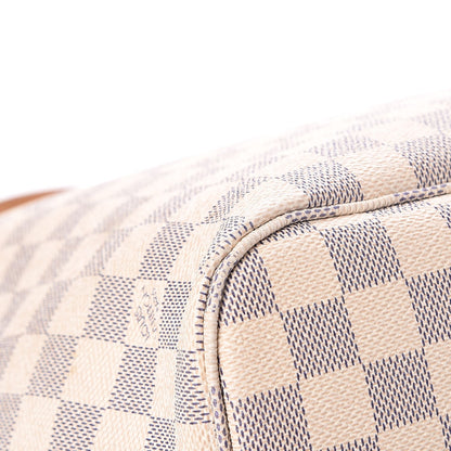 Louis Vuitton Damier Azur Neo Neverfull MM Rose Ballerine 12 of 13