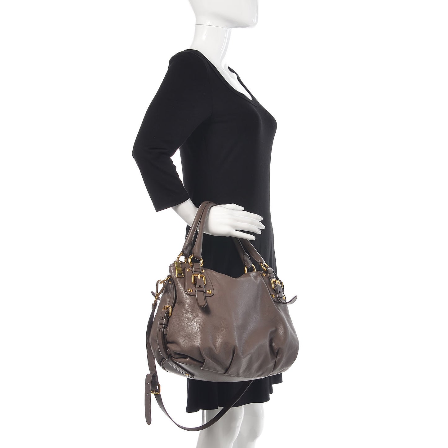 Soft Calfskin Satchel Bambu